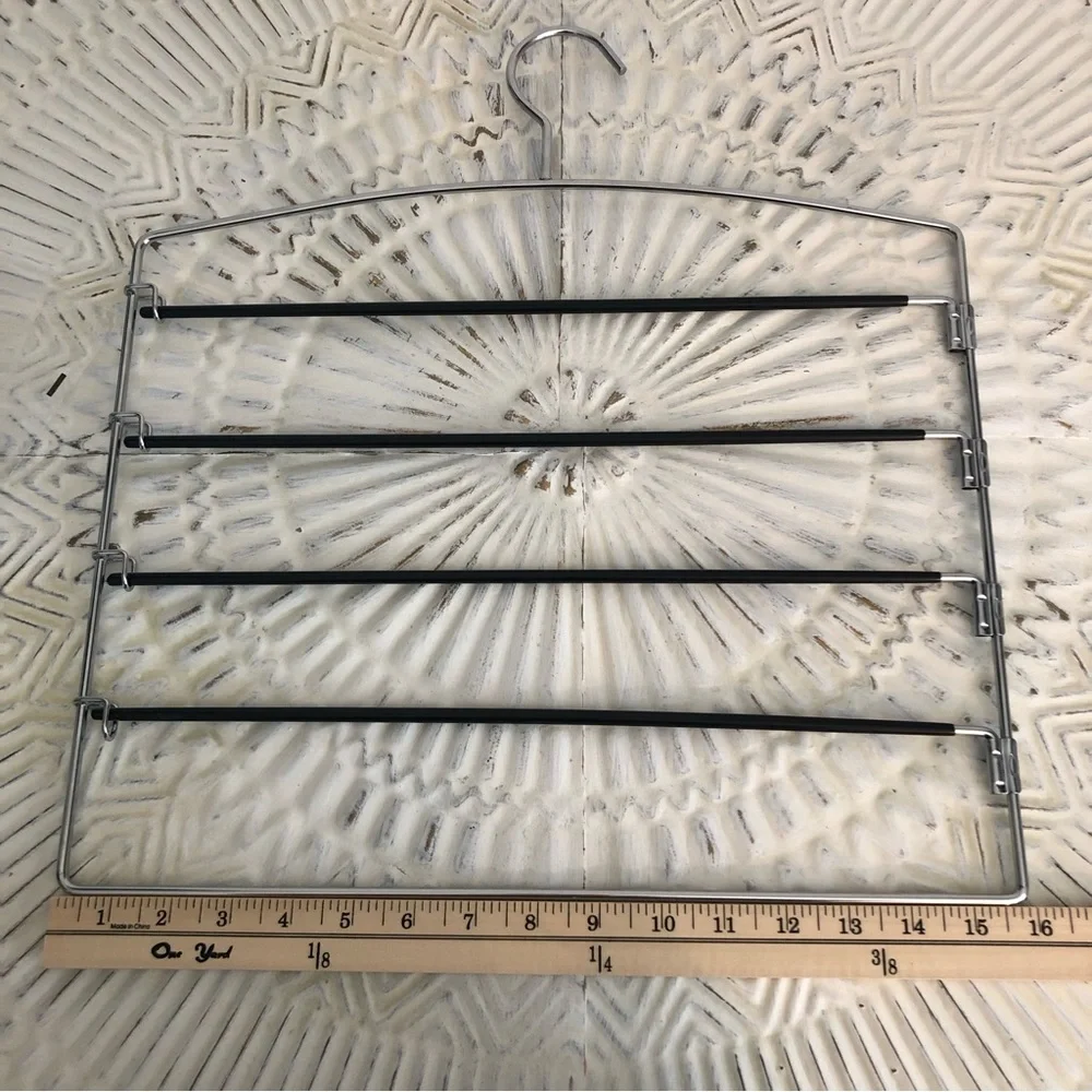 5 Tier Closet and Storage Clothes Hanger, Hanger Space Saving with Swing arm